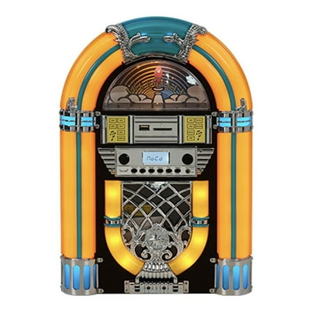 Arkrocket Athena CD Player with Bluetooth, LED Lighting, and 1950s Theme