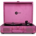 thumbnail image 1 of Arkrocket Curiosity Suitcase Bluetooth Belt Drive Turntable with Built-in Speakers, Hot Pink Velvet, 1 of 4