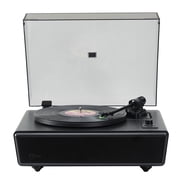Arkrocket Huygens High Fidelity Bluetooth Record Player with Built-in Speakers Belt Drive Vinyl Turntable with Moving Magnet Cartridge, Bluetooth Input Output and Aux-in Functionality Huygens Black
