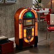 Arkrocket Taurus Jukebox Vinyl Record Player Bluetooth USB SD CD Player Radio Retro Turntable Classic Jukebox Taurus - Classic