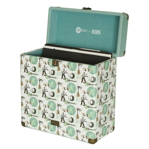 Arkrocket Elvis Vinyl Records Storage Case - Turquoise
