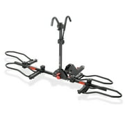 Arksen 2" Hitch Mounted Foldable Rack Smart Tilting 2-Bike Platform Style Carrier for Standard, Fat Tire, and Electric Bicycles -150 lbs Heavy Weight Capacity