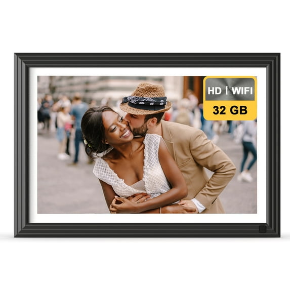 Arktronic 10.1 Inch Digital Picture Frame 32GB, WiFi Digital Photo Frame with HD IPS Touch Screen, Smart Electronic Picture Frame, Instantly Share Photos/Videos via App & Email for Office Desk