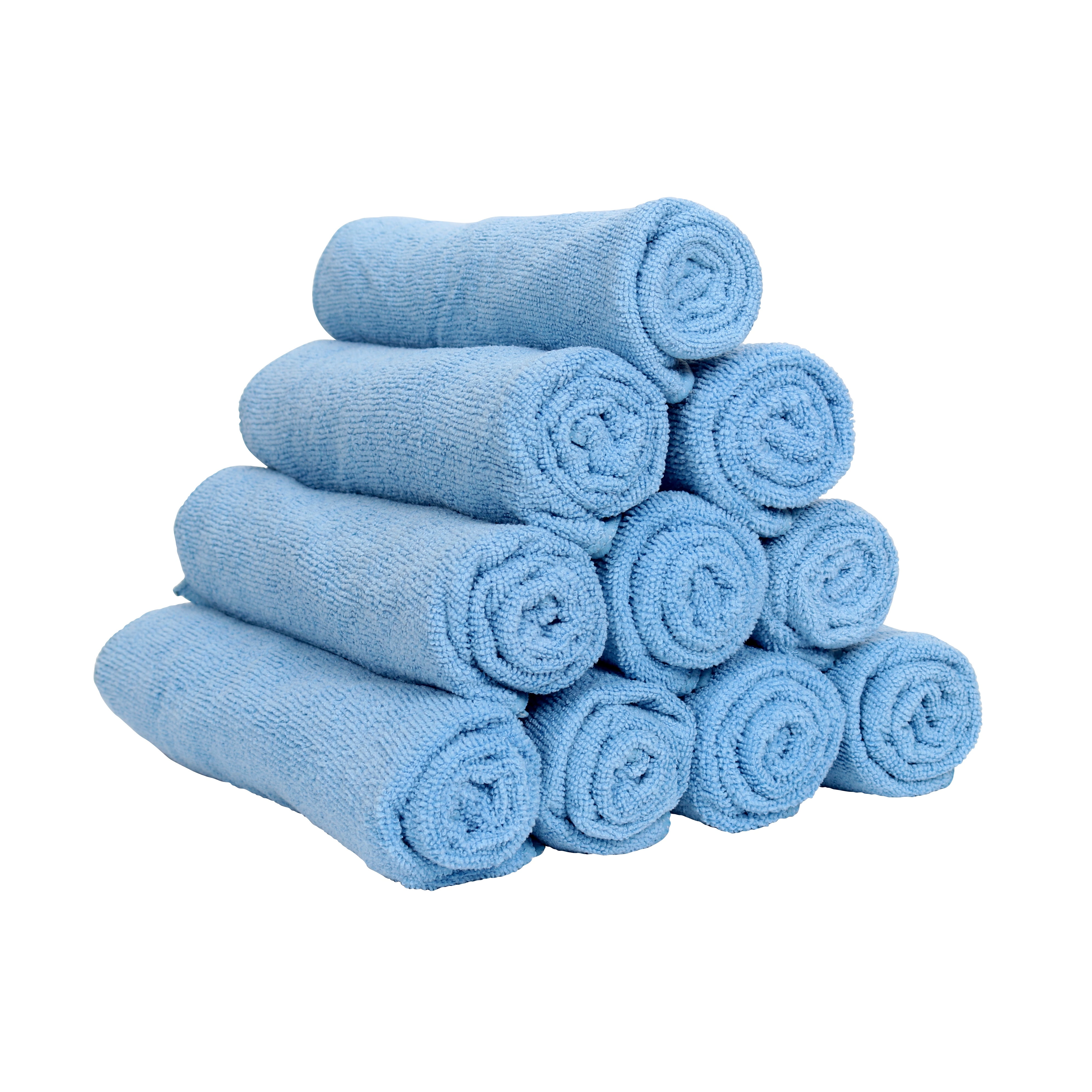 Arkwright 12 Pack of Microfiber Hand Towels, 15 x 24, Blue, Multi-Purpose