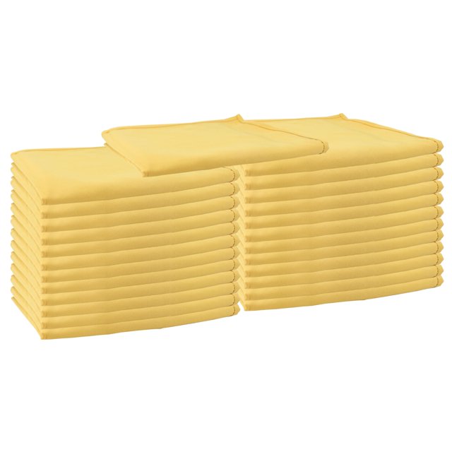 Arkwright 25 Pack of Cloth Dinner Napkins Gold Restaurant Quality 20" x 20" Spun