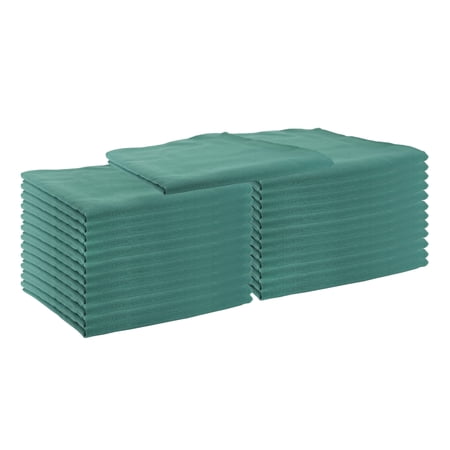 Arkwright 25 Pack of Cloth Dinner Napkins - Green - Restaurant Quality - 20" x 20"