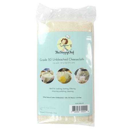 Arkwright All-Natural Unbleached Cheesecloth, Grade 50 Weave, 4 Square Yards Per Bag