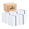thumbnail image 1 of Arkwright Bar Mop Towels (16x19, (Bulk Case of 60), Cotton, White with Black Stripe, 1 of 8