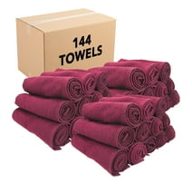Arkwright Bleach Safe Sr. Salon Towels - 100% Ring Spun Cotton Hand Towel for Spa - (Bulk Case of 144) Burgundy