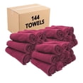 thumbnail image 1 of Arkwright Bleach Safe Sr. Salon Towels - 100% Ring Spun Cotton Hand Towel for Spa - (Bulk Case of 144) Burgundy, 1 of 8