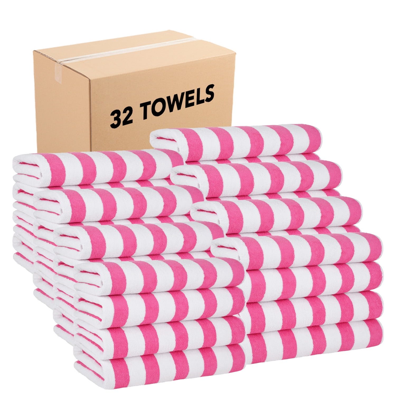 Wholesale Pink Striped Charisma Classic Sublimation Towel Manufacturer