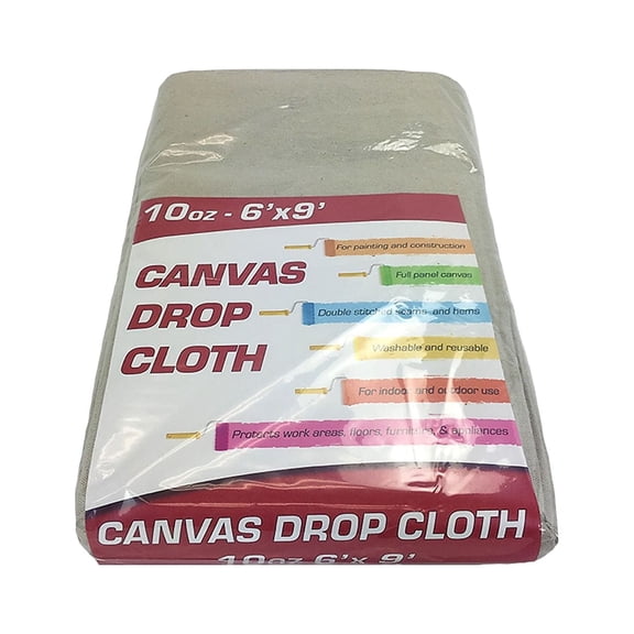 Arkwright Canvas Dropcloth, Multi-Purpose, 6x9 in., 10 oz