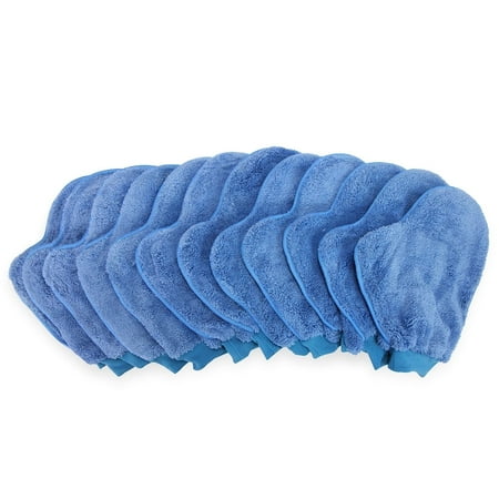 Arkwright Dusting Mitts (Pack of 12), Microfiber, Reusable, Multi-Purpose Cleaning, Blue