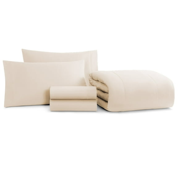 Arkwright Family Essentials Bed in Bag 5 Piece Set - Twin - Beige