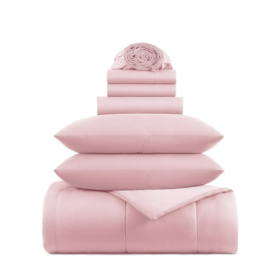 Arkwright Family Essentials Bed in Bag 7 Piece Set - Full/Queen - Rose