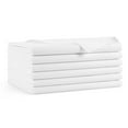thumbnail image 1 of Arkwright Flat Bed Sheets (Pack of 6), 200 Thread Count, White, Color Coded, Full Bed Size, 1 of 6