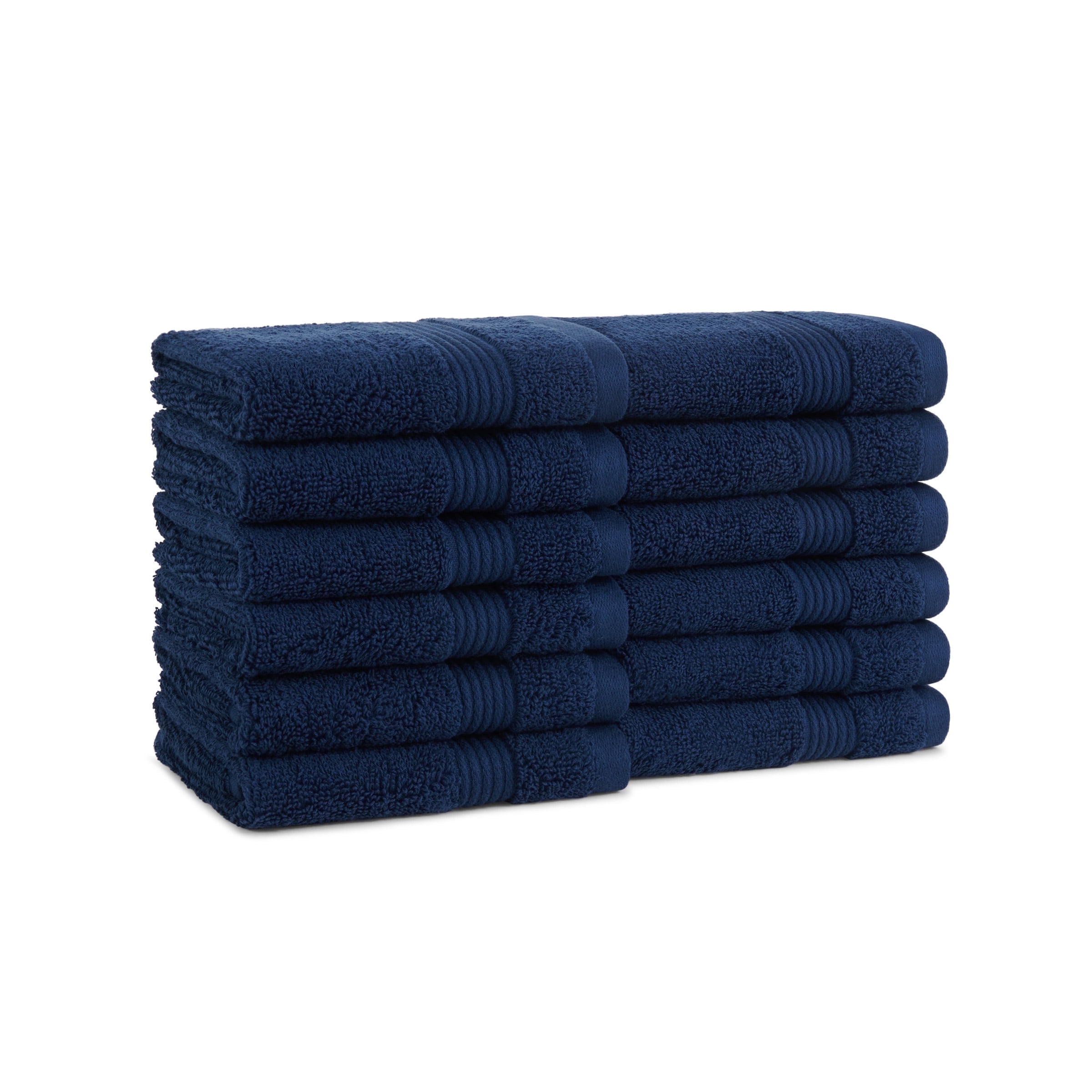 Host & Home Cotton Wash Cloths (12 Pack) - 13x13 in., Soft & Absorbent - Lapis Navy - Walmart.com