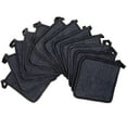 thumbnail image 1 of Arkwright Kitchen Pot Holders (12-Pack), 7"x7", 100% Cotton, Soft & Heat Resistant, Black, 1 of 7