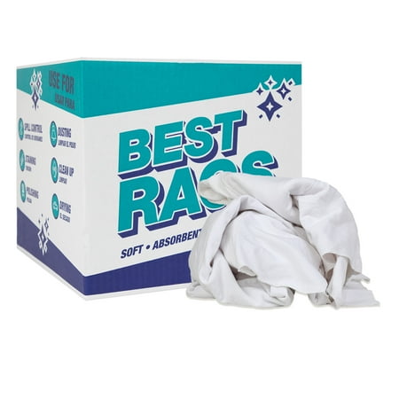 Arkwright Knitted Diaper Cleaning Rags (10 lb Box), T-Shirt Construction, Reusable 15x22 in. Cloths