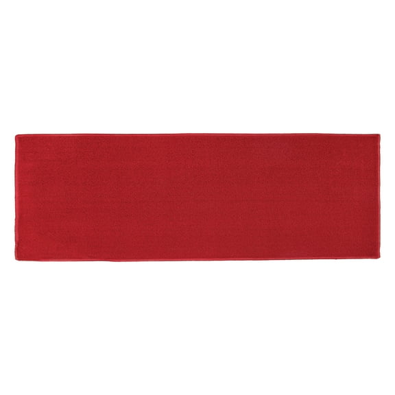 Arkwright Long Kitchen Area Rug (20x60), Skid-Resistant Backing, Red