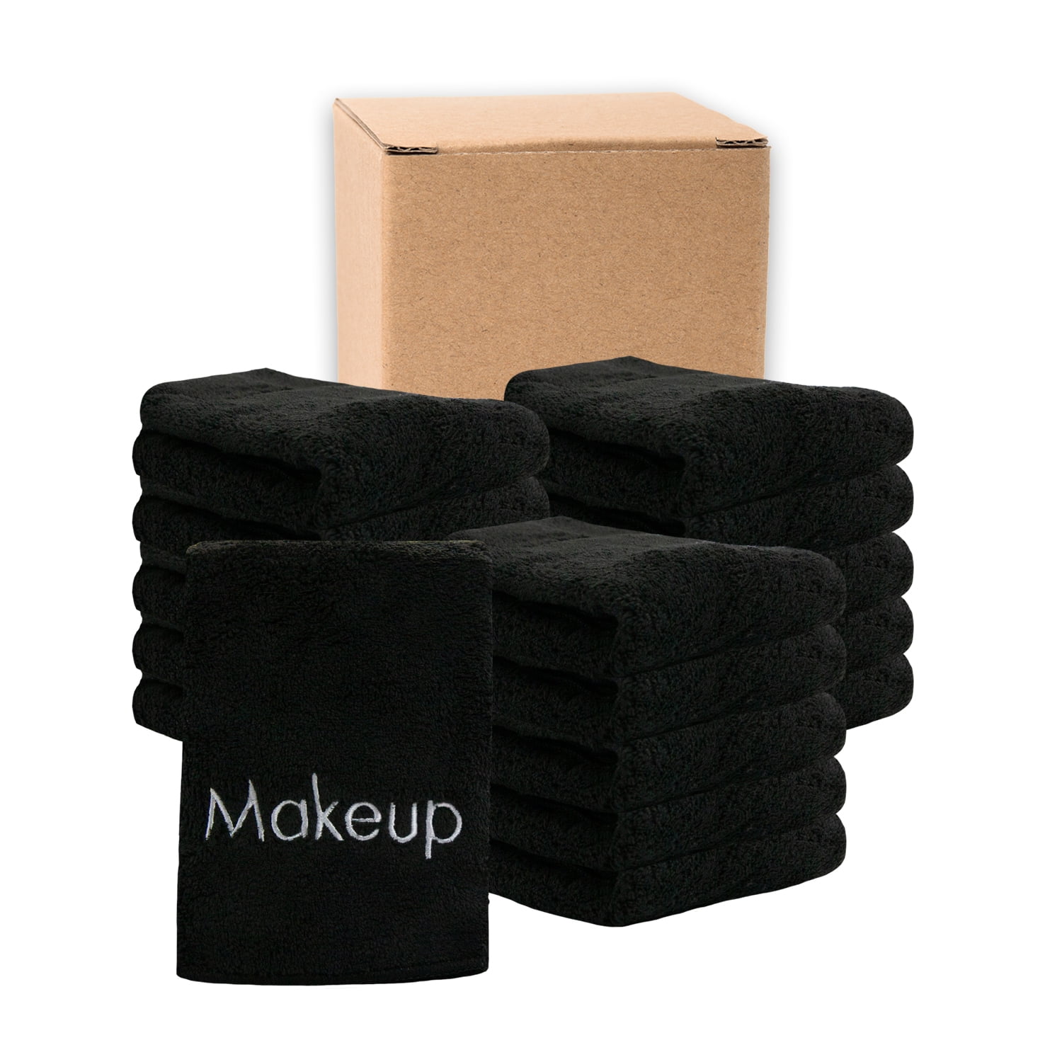 Black Make Up Washcloths Set – The Pillow Bar