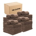thumbnail image 1 of Arkwright Microfiber Cleaning Cloths (Bulk Case of 180), 16x16, Reusable, Brown, 1 of 8