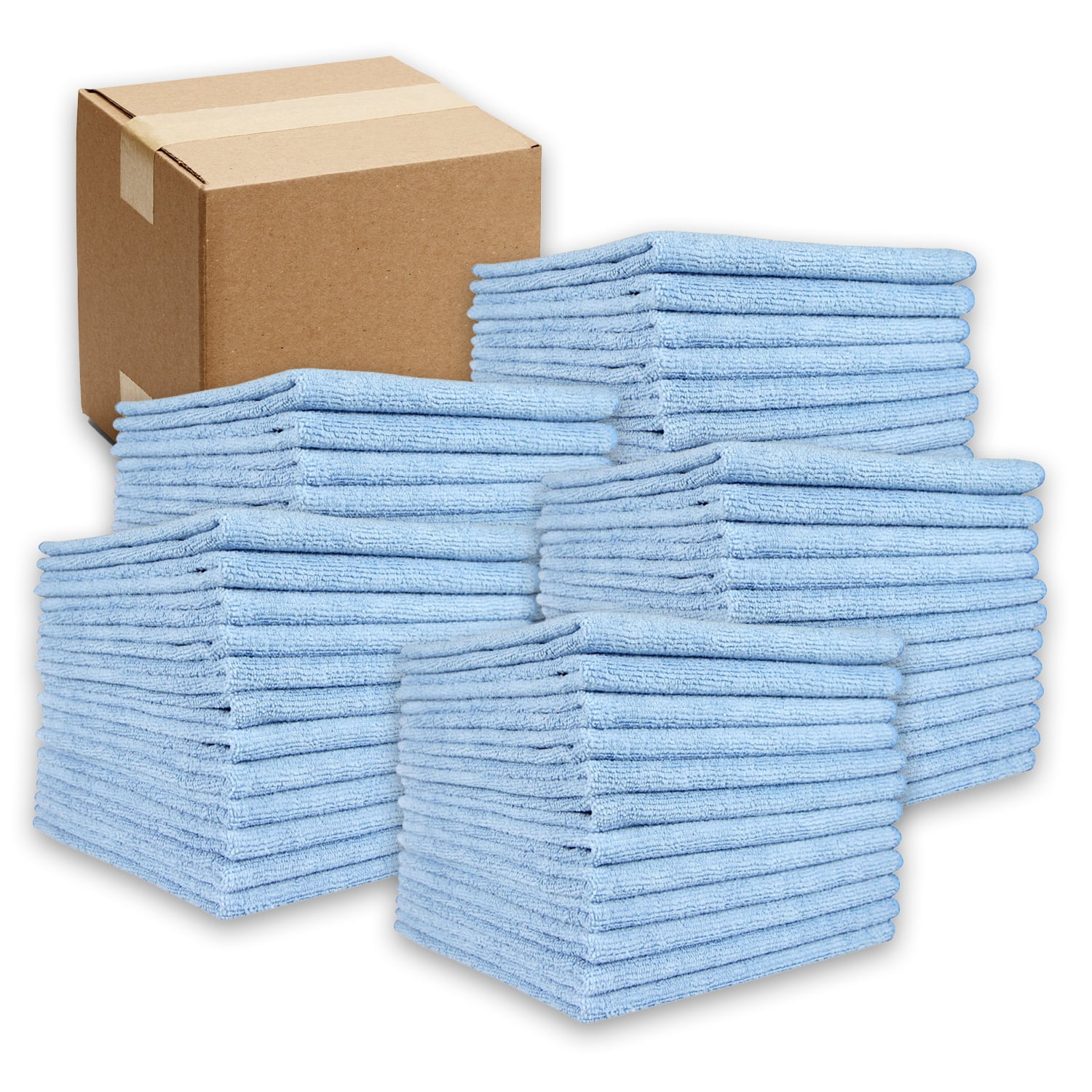 Arkwright Microfiber Cleaning Cloths (Bulk Case of 240) , 12x12 in