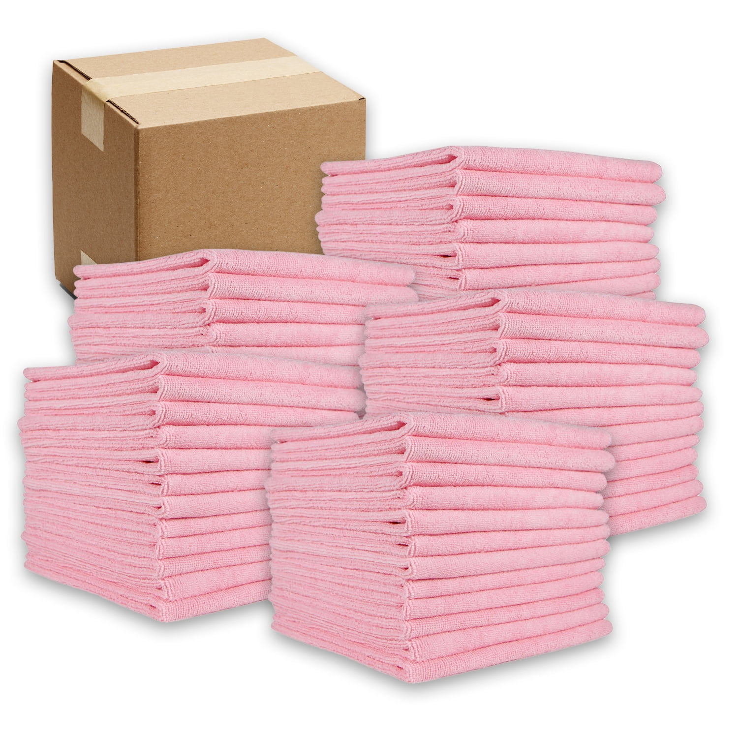 Arkwright Microfiber Cleaning Cloths (Bulk Case of 240) , 12x12 in