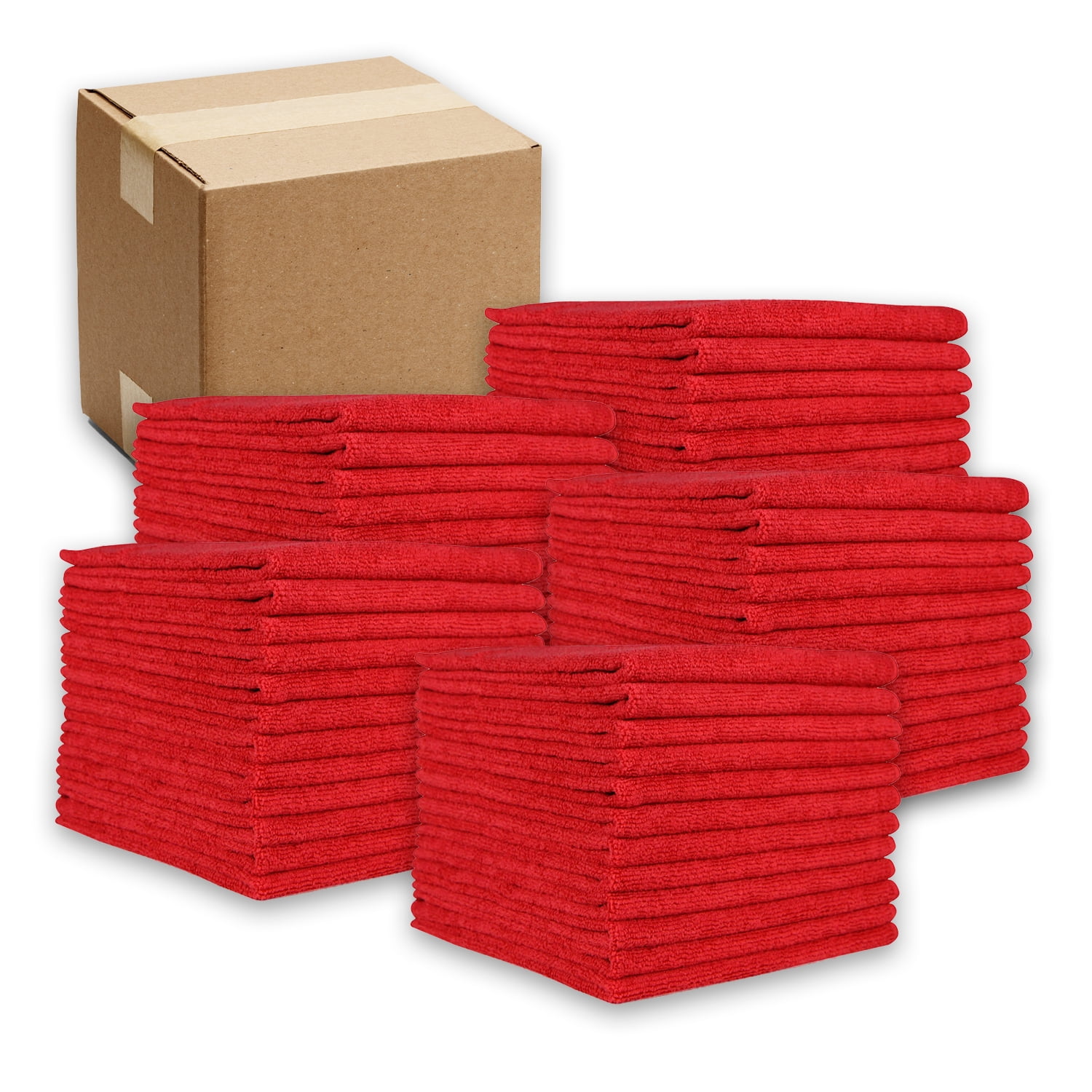 Arkwright Microfiber Cleaning Cloths (Bulk Case of 240) , 12x12 in