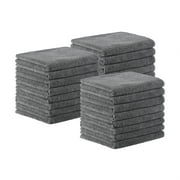 Arkwright Microfiber Salon Towels - Bleach Safe Resistant Towel - 16 x 27 in. - (24 Pack) Grey
