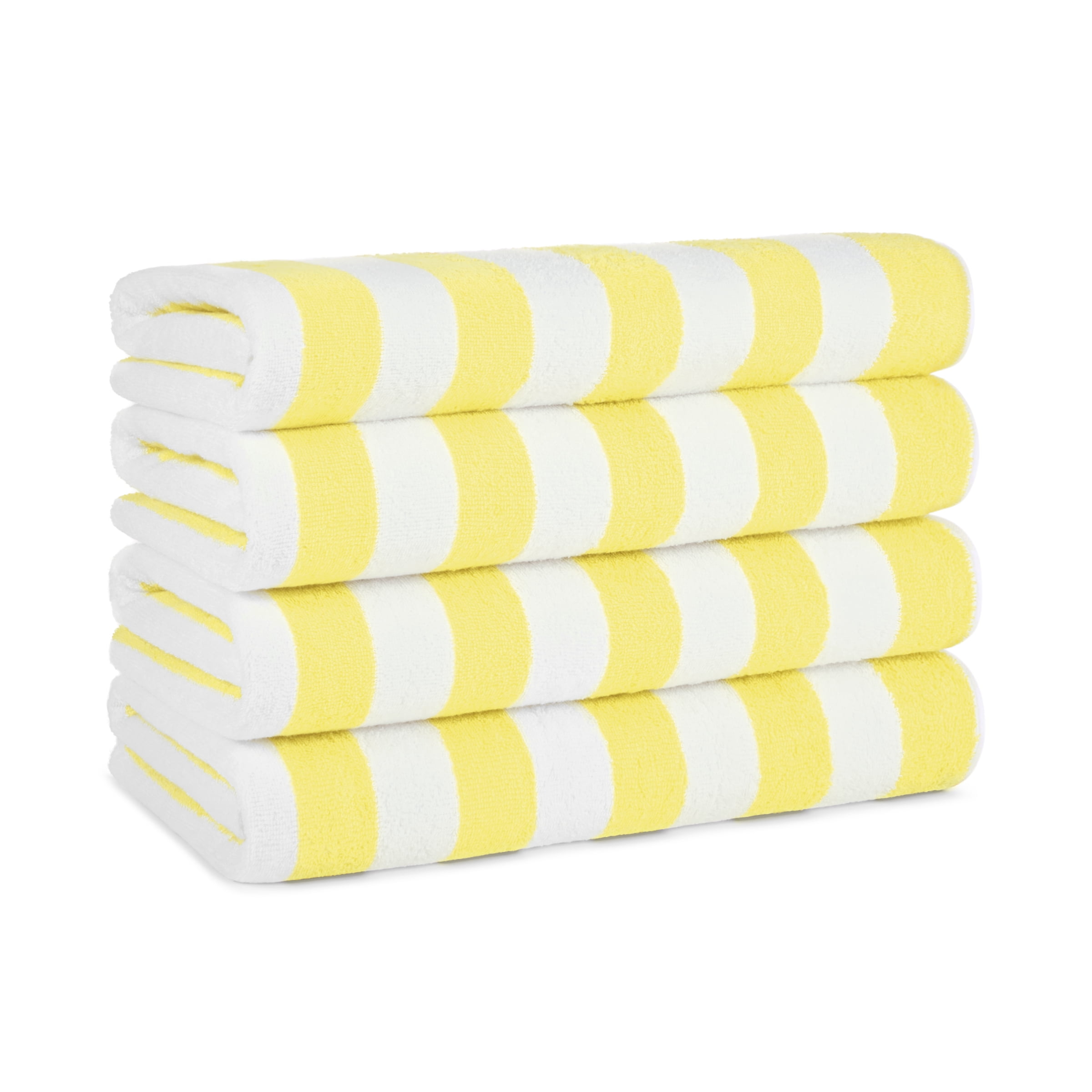 Yellow Checkered Towel, Beach Towel, Oversized