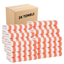 Arkwright Oversized California Beach Towels - Ringspun Cotton Pool Towel - 30 x 70 in. - (Bulk Case of 24) Orange