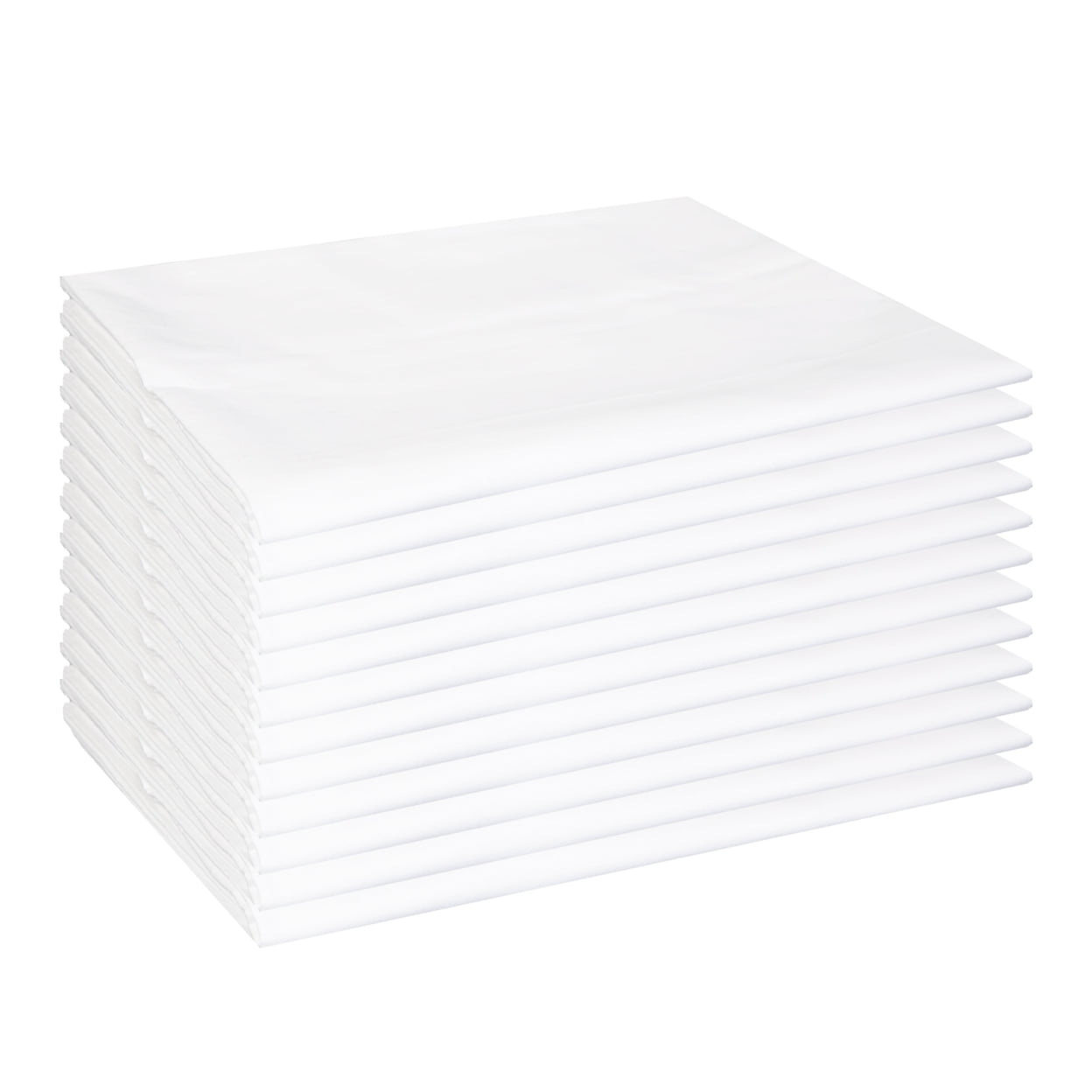 品質保証品質保証EOM Linens White Pillowcases, Standard Size, T-180 Thread Count  Poly Cotton (Pack Of 60) シーツ、カバー