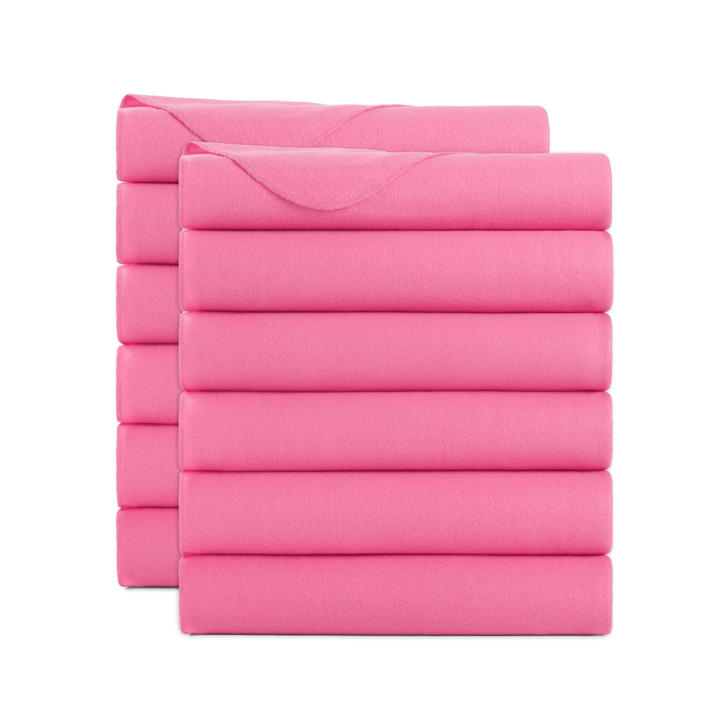 Arkwright Cozy Comfy Polar Fleece Throw Blankets Soft 50x60in. Bulk Pack of 12 Pink Walmart