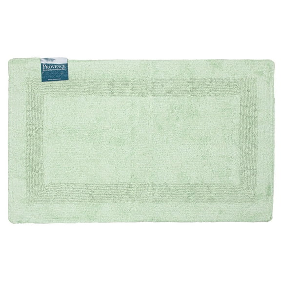 Arkwright Provence Bathroom Rug, 24x40 in., Premium Cotton, Green
