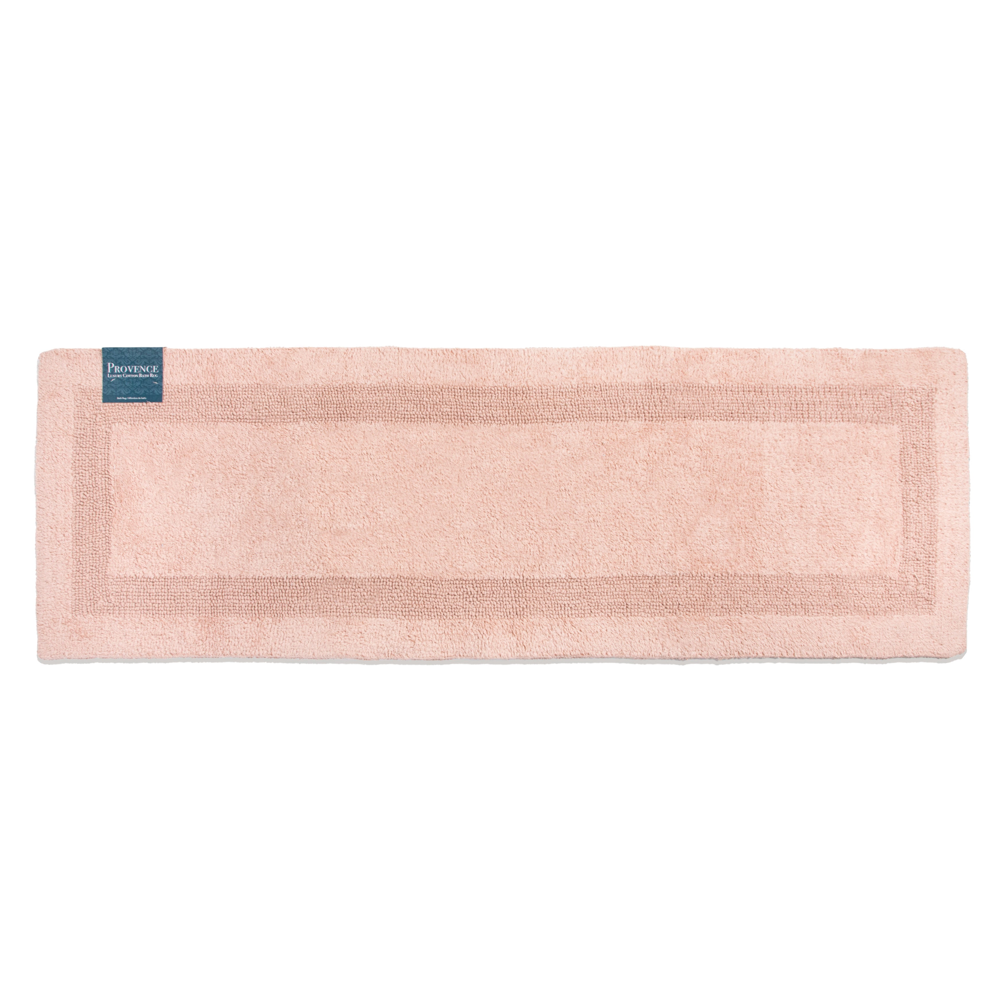 Arkwright Provence Bathroom Runner Rug, Premium Cotton, 20x60, Rose ...