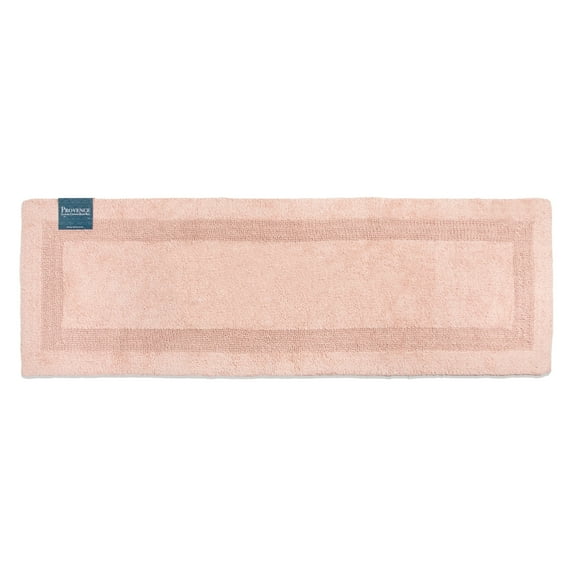 Arkwright Provence Bathroom Runner Rug, Premium Cotton, 20x60, Rose Pink