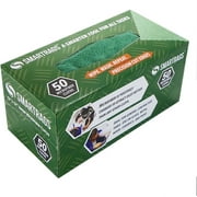 Arkwright Smart Rags Box of 50 Microfiber Cleaning Cloths, 12 x 12, Green
