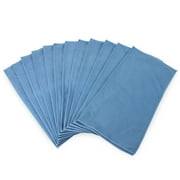Arkwright Suede Window Cleaning Cloths (12 Pack), Microfiber, 16x16, Blue