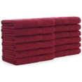 thumbnail image 1 of Arkwright True Color Hand Towels, Ring Spun Cotton, 16x27, (Pack of 12) - Burgundy Red, 1 of 7