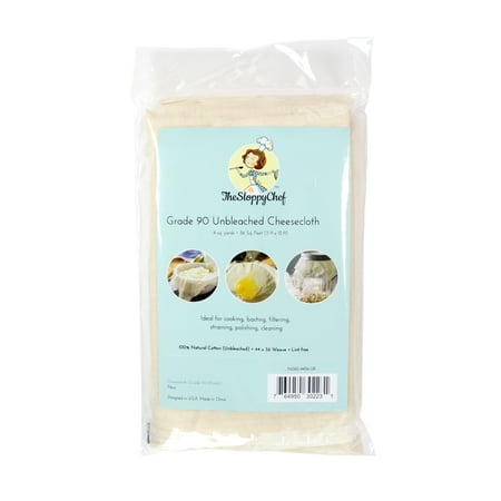 Arkwright Unbleached All-Natural Cheesecloth, Grade 90 Weave, 4 Square Yards per Bag