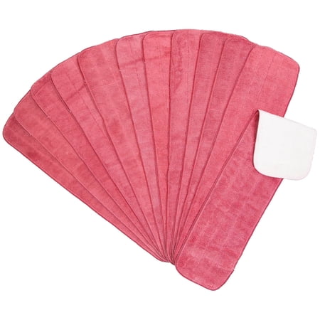 Arkwright Wet Mop Replacement Pads (12 Pack), Microfiber, 24 in., Red