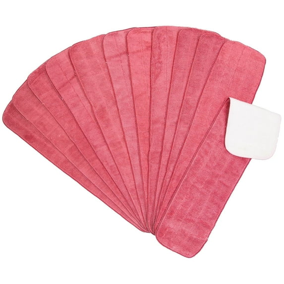 Arkwright Wet Mop Replacement Pads (12 Pack), Microfiber, 24 in., Red