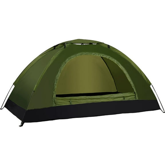 Arkzeo 1/2 Person Ultralight Camping Tent Single-Layer Portable Hiking Tents Anti-Uv Coating for Fishing/Backpacking/Trip/Hiking Parts Army Green 1 Person
