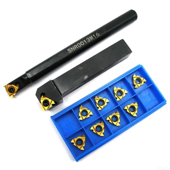 Arkzeo 12pcs 1/2 "5/8 "Boring Bar Lathe Internal Threading Inserts Turning Tool Holder