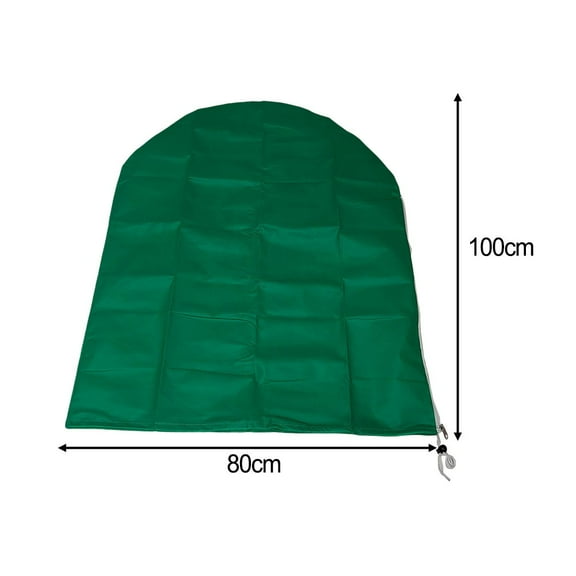 Arkzeo 1Pc Green Winter Frost Protection Bag For Large Plants Potted Plants Outdoor Plants Cold Cover Reusable 80×100