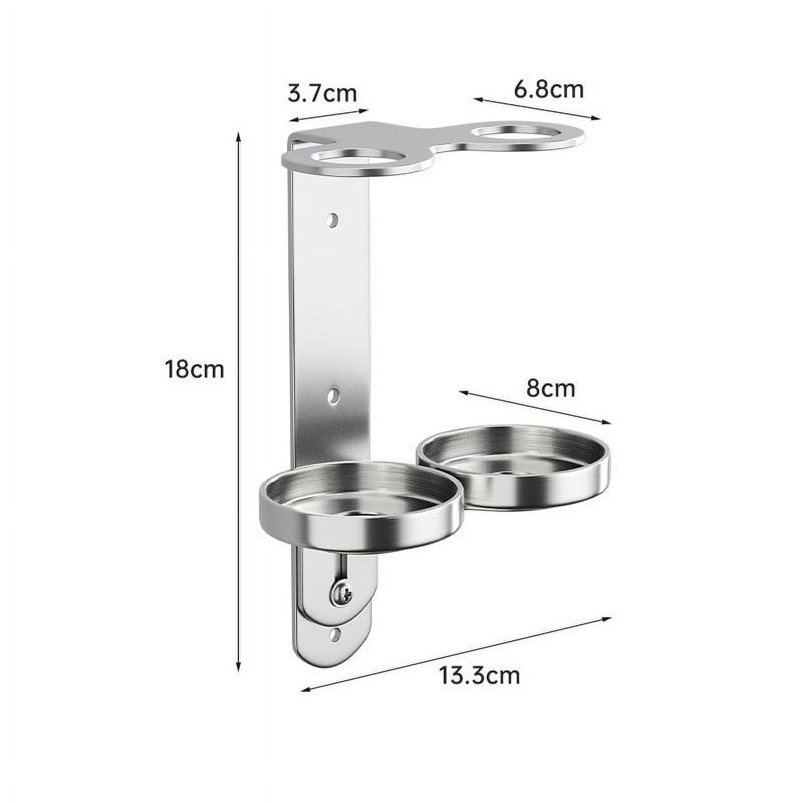 Arkzeo 1pc Dispenser Bottle Holder Wall Mounted Stainless Steel ...