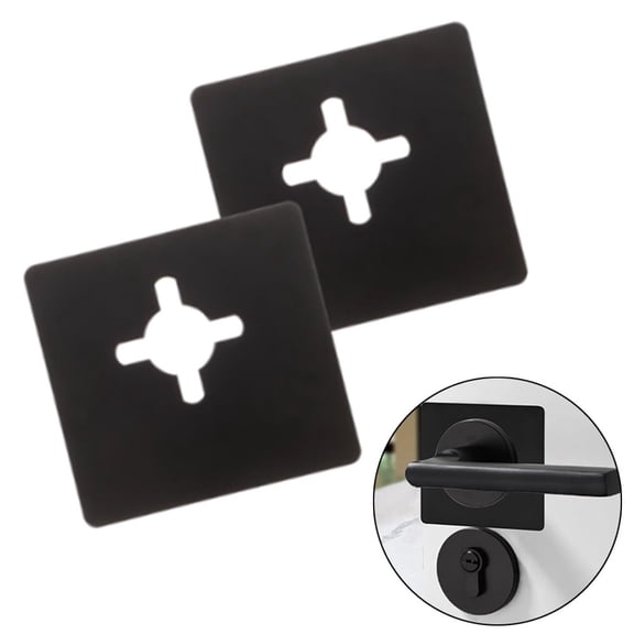 Arkzeo 2pcs Door Lock Repair Plates Stainless Steel Door Lock Front Ball Reinforcement Plate Kit Home Improvement Accessories