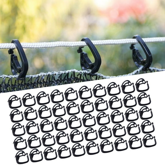 Arkzeo 50Pcs Fence Netting Clips Bird Netting Hooks Shade Clips For Shade