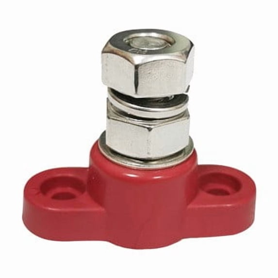 Arkzeo Battery terminal block 12V 24V safety red and black power stud battery terminal M10 red